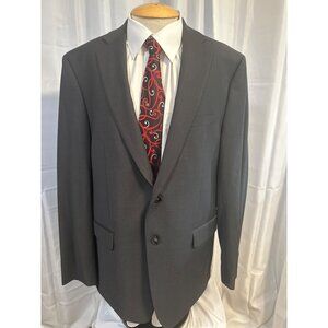 Calvin Klein Blazer Mens 44R  Charcoal Gray Wool-Blend Suit Coat Sports